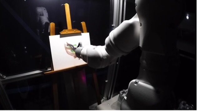 IN JAPAN, WORK IS UNDERWAY ON A ROBOT WITH ARTIFICIAL INTELLIGENCE TO DEVELOP CREATIVE FUNCTIONS IN THE FINE ARTS.