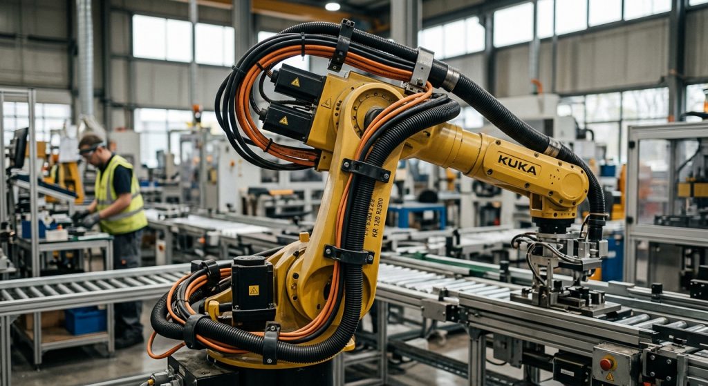 Robot cable routing affects dress pack life and reliability. Learn how to prevent twisting, abrasion, excessive tension, and unexpected cable failures.